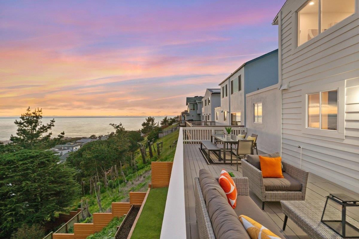170 Beachview Avenue Pacifica, CA 94044 - Photo 25 of 85 a view of a terrace with couches and sky view