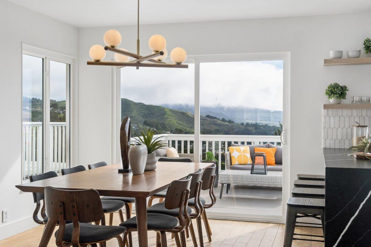 170 Beachview Avenue Pacifica, CA 94044 - Photo 42 of 85 a view of a dining room with furniture window and outside view