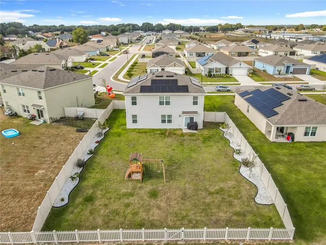 a view of a city with an houses