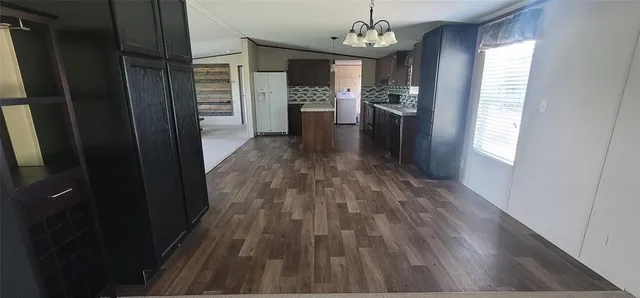 wooden floor in kitchen and windows