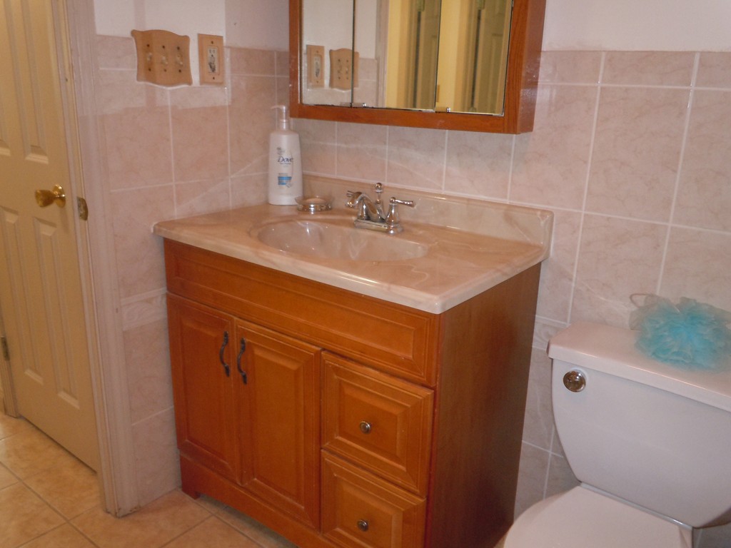 41 Blodgett Street Springfield, MA 01108 - Photo 14 of 23 a bathroom with a sink toilet vanity and shower