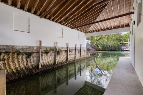 a view of a lake with a outdoor space