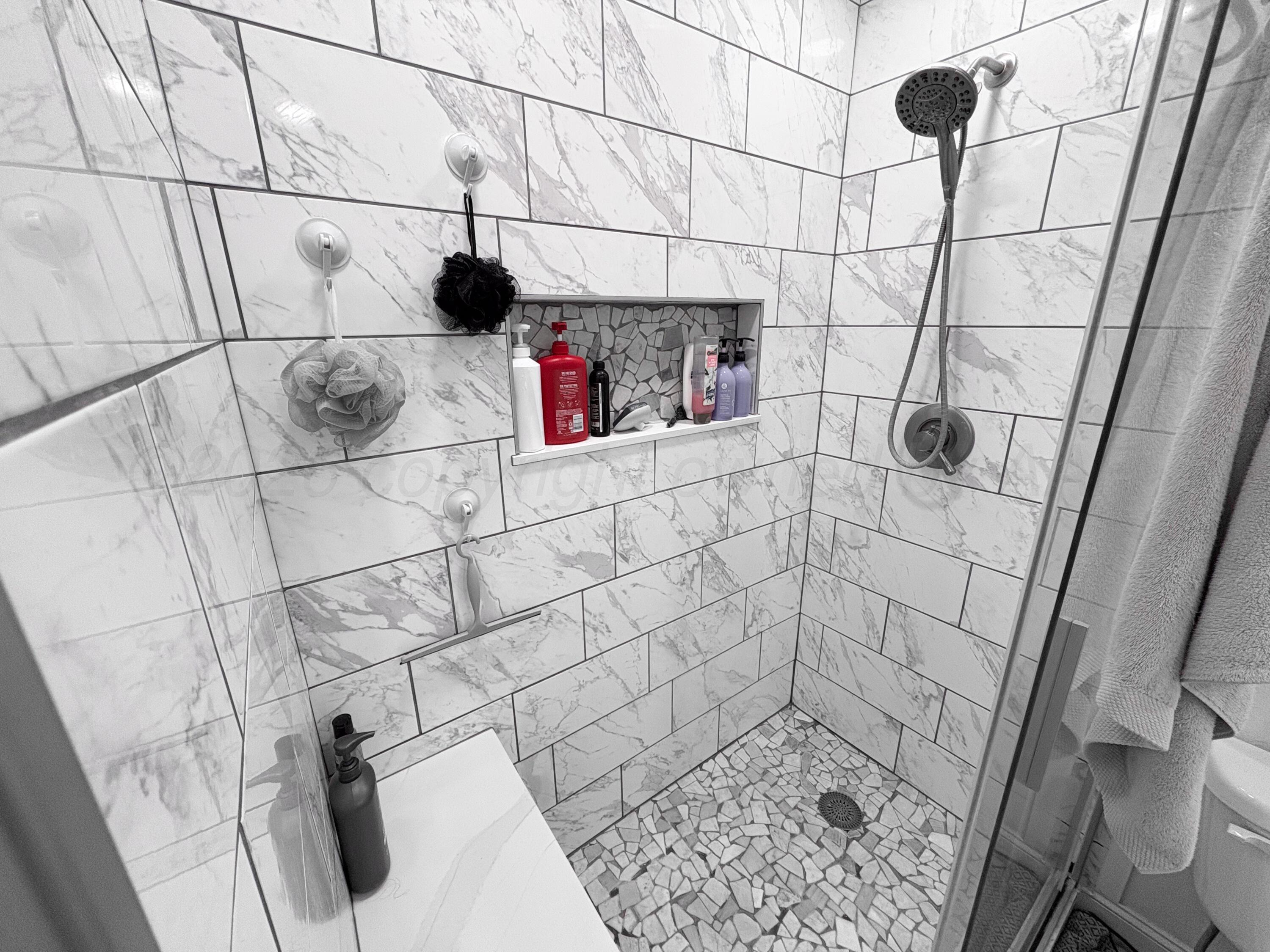 415 Mustang Street Fritch, TX 79036 - Photo 19 of 23 a bathroom with a shower