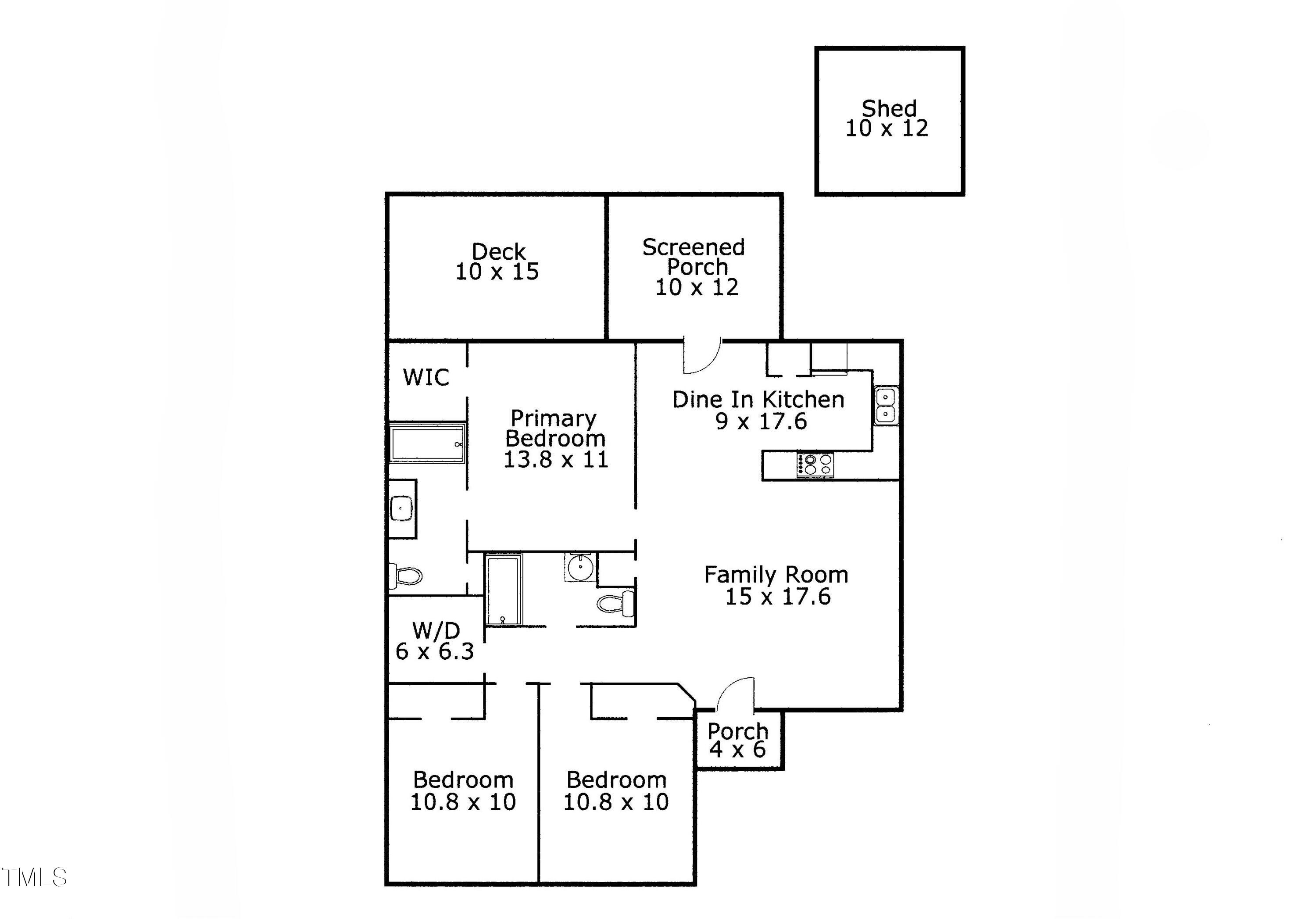 144 Melksham Road Wake Forest, NC 27587 - Photo 39 of 39 144 Melksham Rd Floor Plan alt