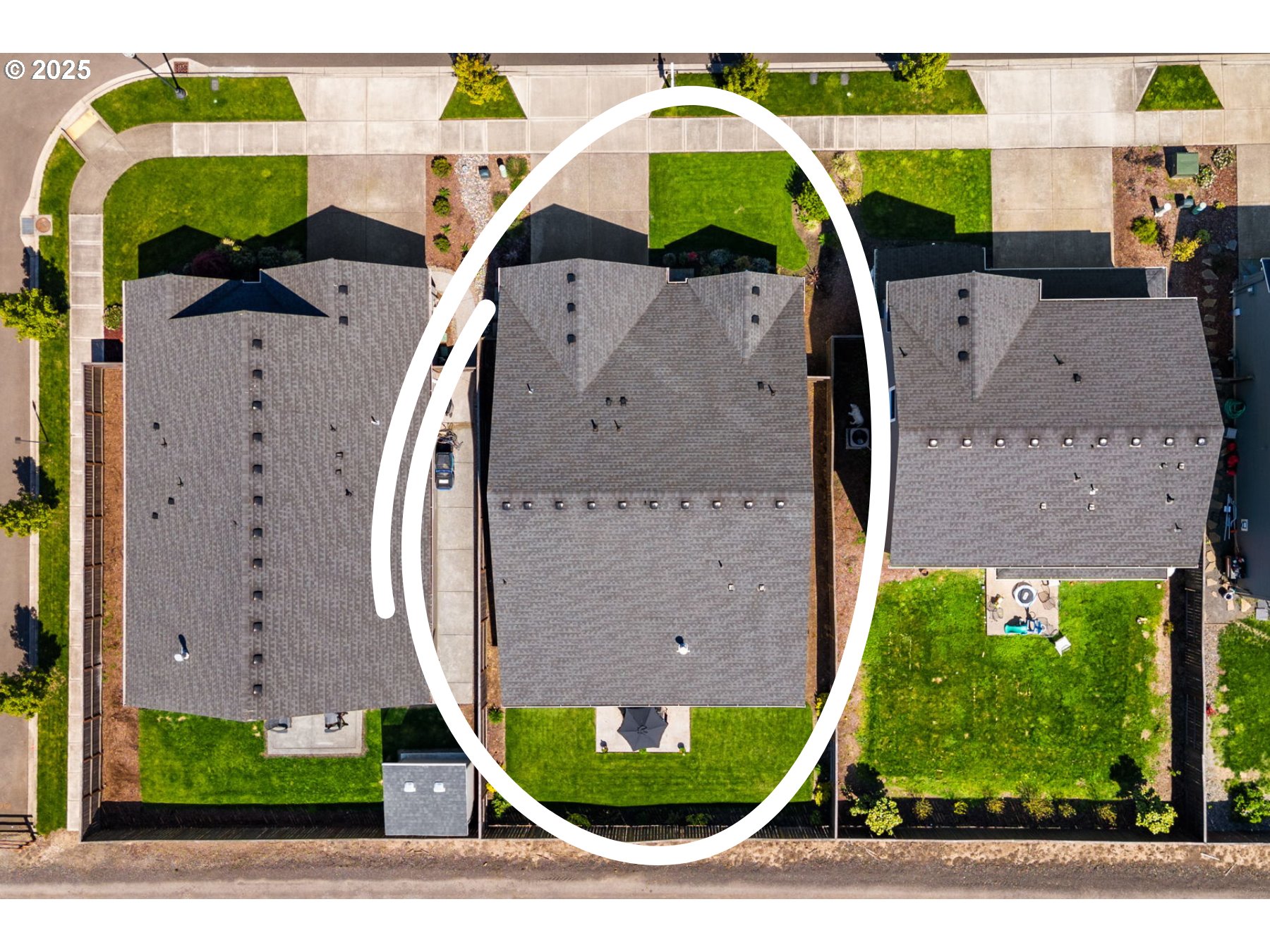 8707 North 1st Street Ridgefield, WA 98642 - Photo 38 of 40 an aerial view of a house with a yard