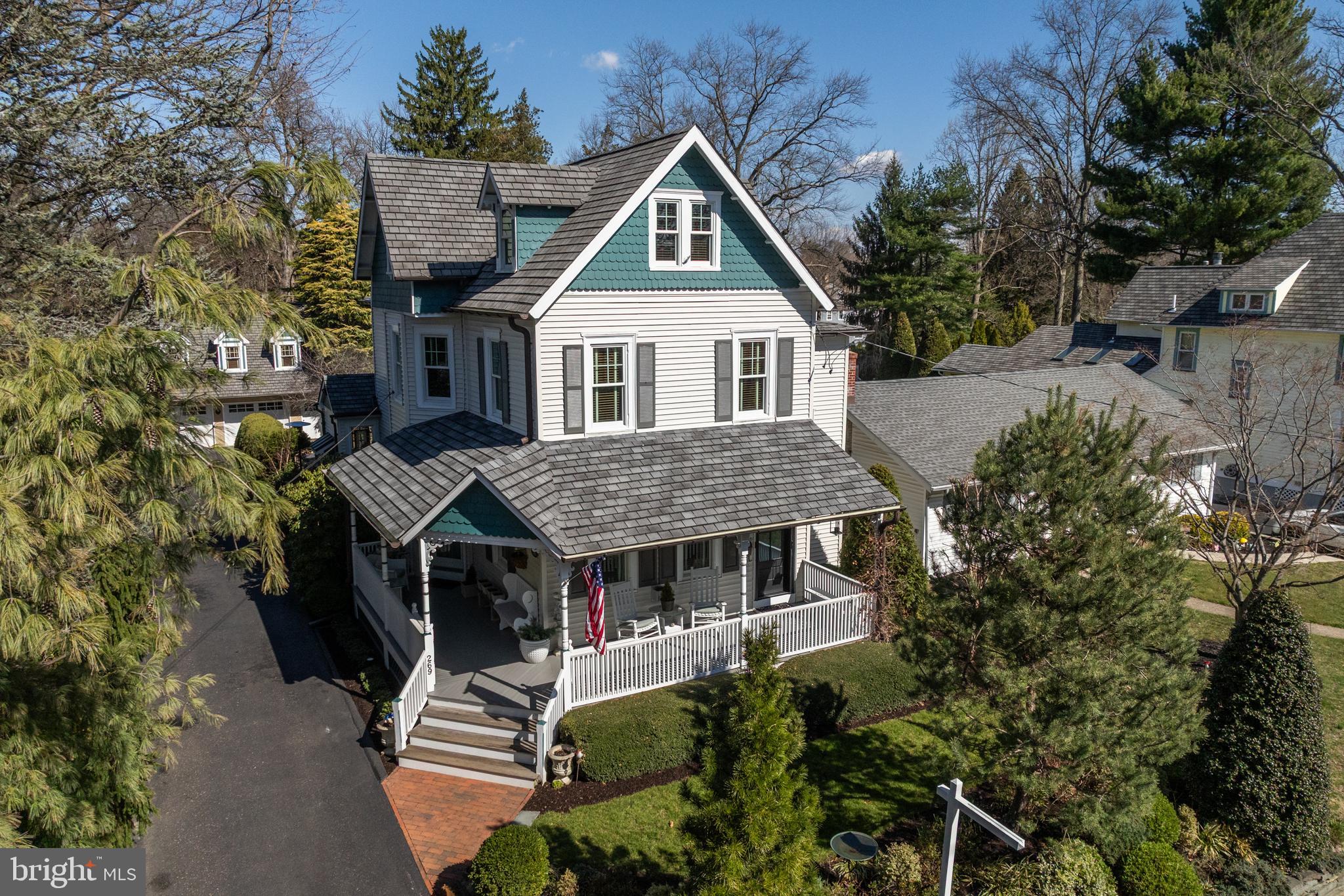 269 East 3rd Street Moorestown, NJ 08057 - Photo 45 of 52 an aerial view of house with yard and trees in the background