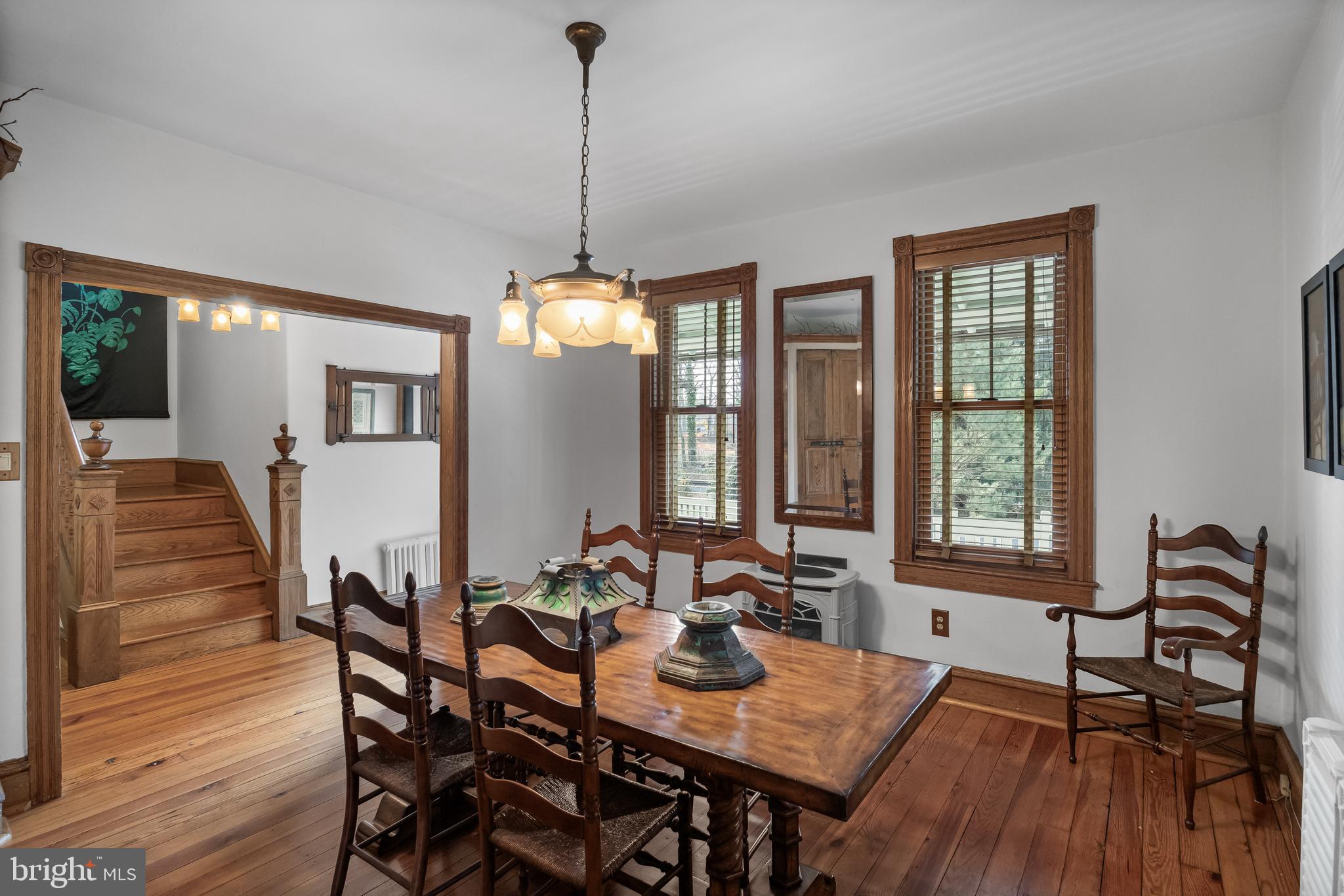 269 East 3rd Street Moorestown, NJ 08057 - Photo 9 of 52 a view of a dining room with furniture window and wooden floor