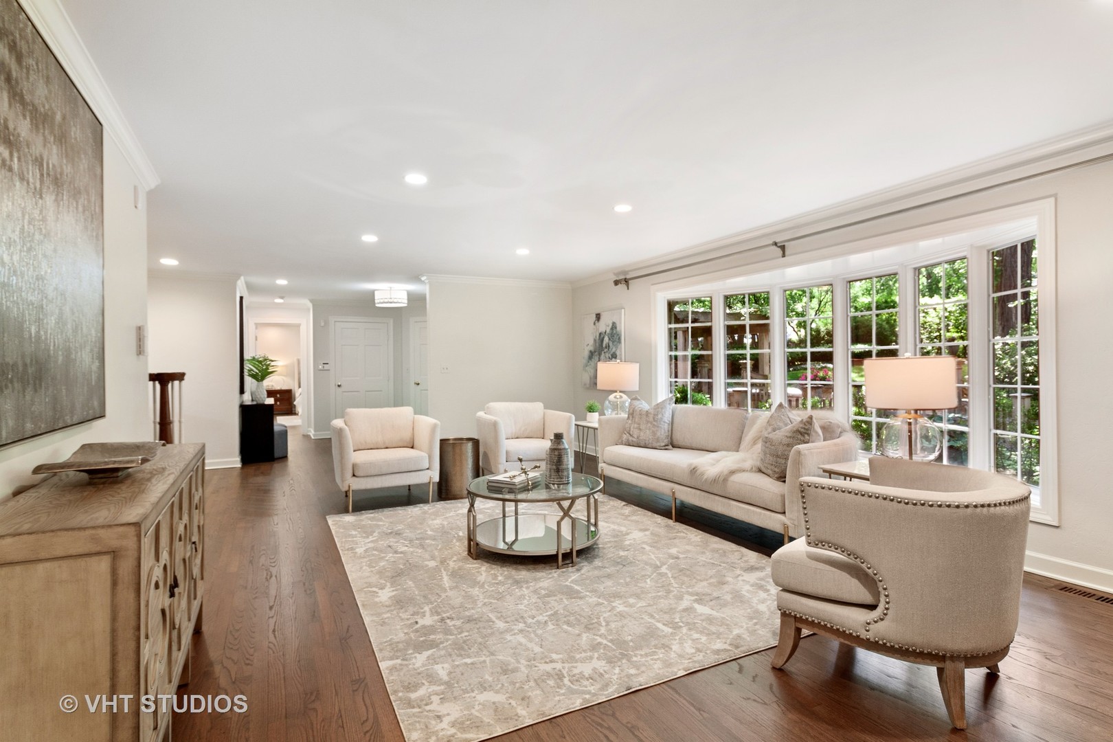 25 South County Line Road Hinsdale, IL 60521 - Photo 5 of 44 a living room with furniture and a large window