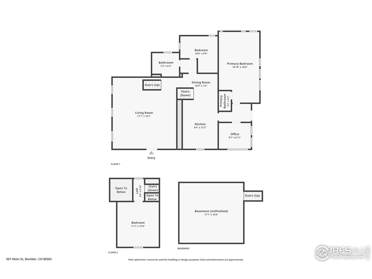 501 Main Street Boulder, CO 80302 - Photo 40 of 45 a picture of a floor plan