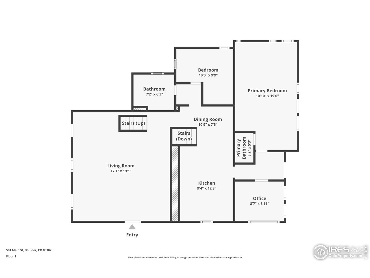 501 Main Street Boulder, CO 80302 - Photo 43 of 45 a picture of a floor plan