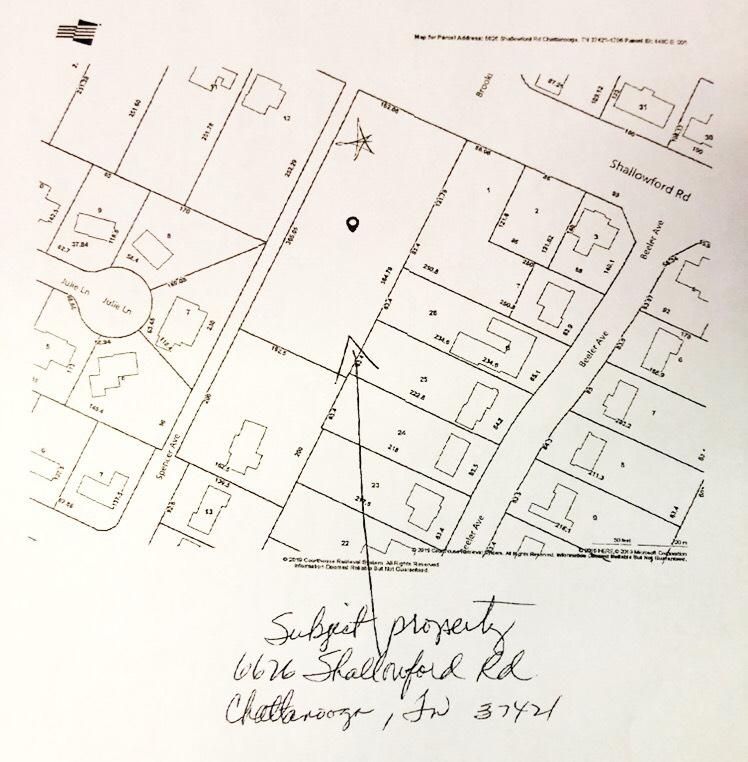6626 Shallowford Road Chattanooga, TN 37421 - Photo 1 of 1 Map of parcel