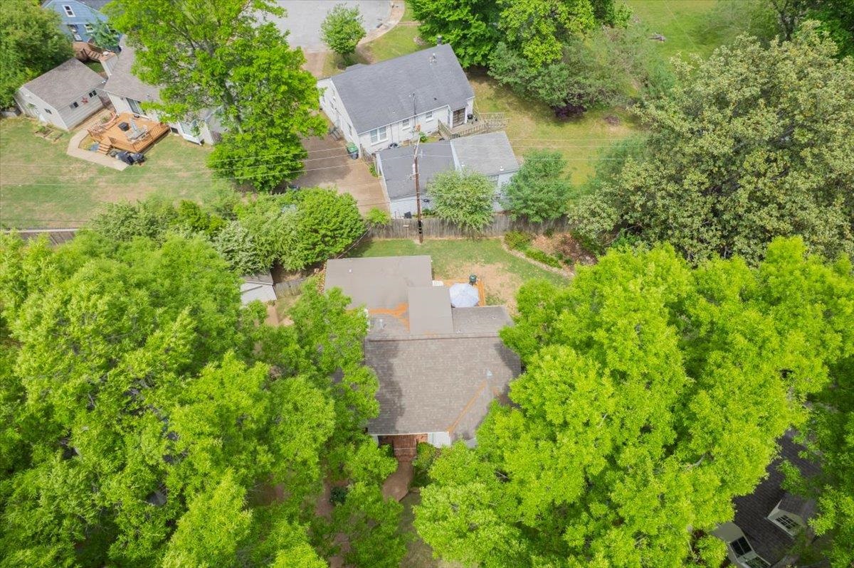 160 Picardy Street Memphis, TN 38111 - Photo 35 of 38 an aerial view of residential house with outdoor space and trees all around