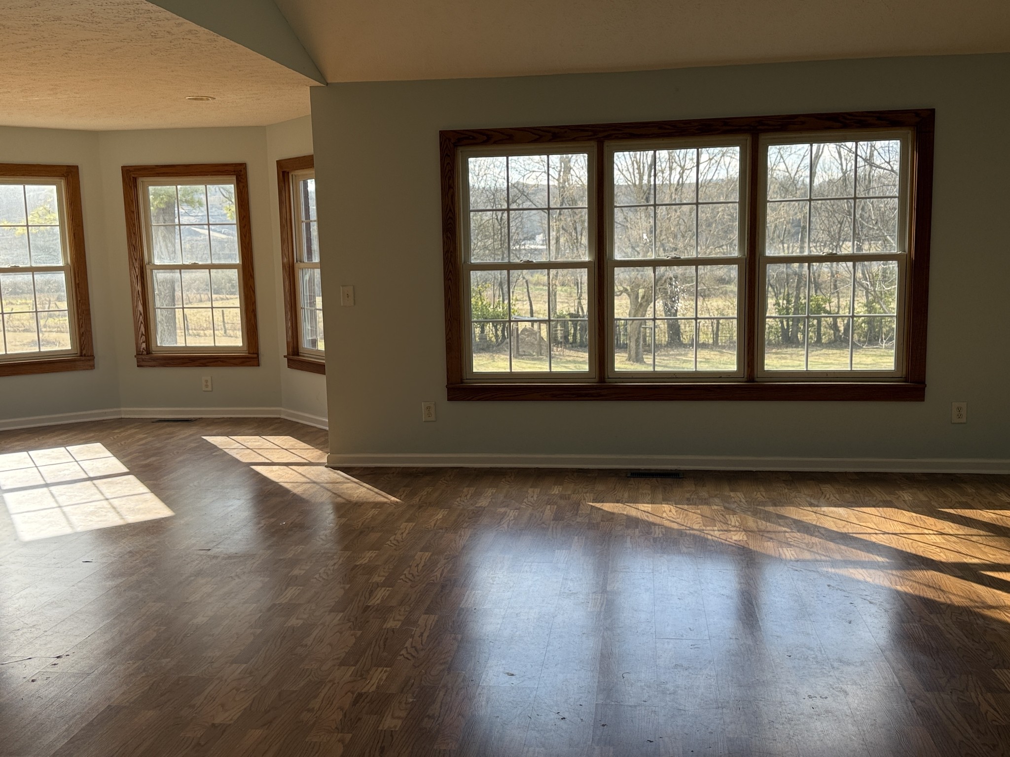 313 Murfreesboro Road Woodbury, TN 37190 - Photo 5 of 8 an empty room with wooden floor and windows