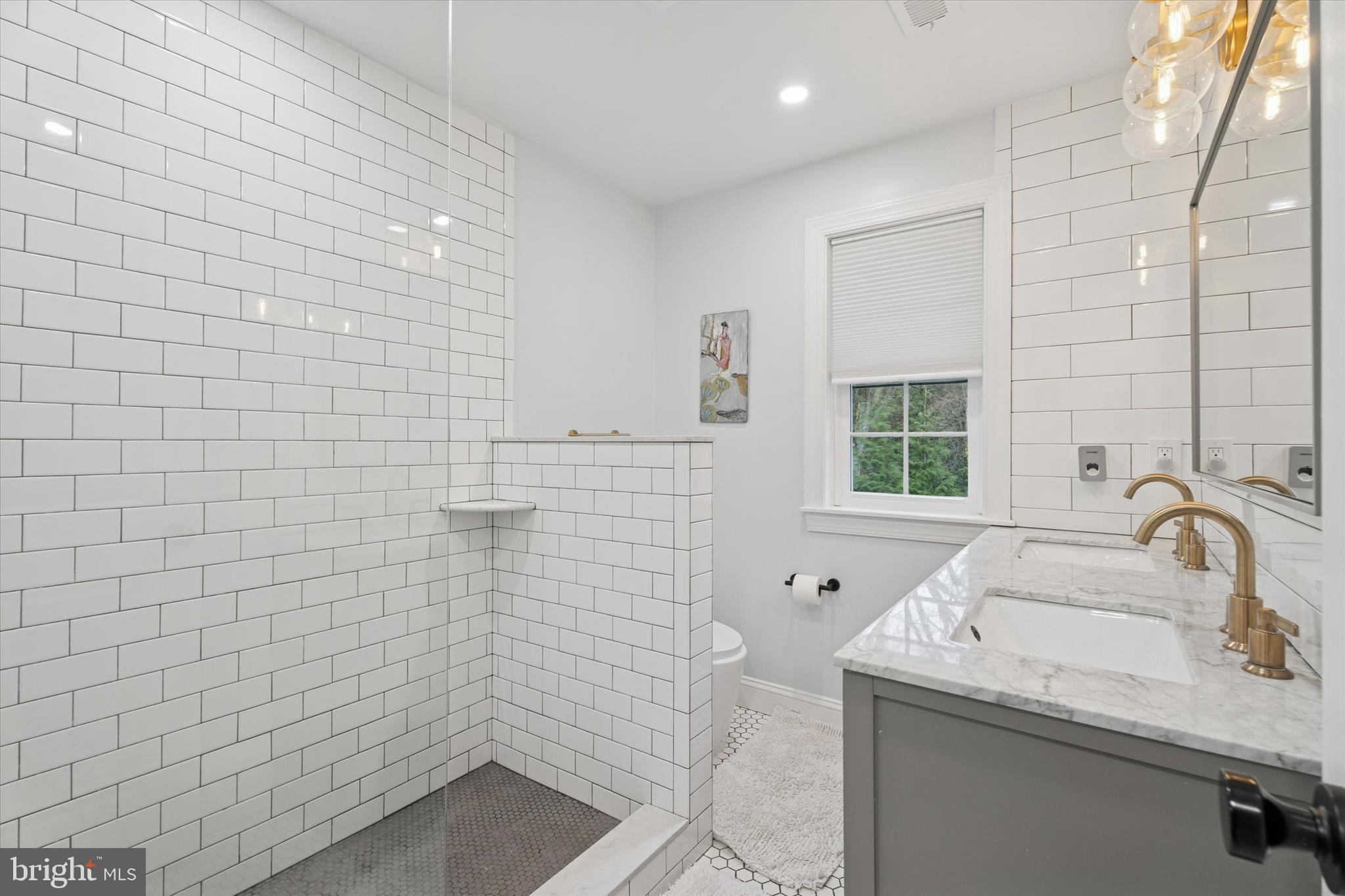 603 Old Gulph Road Penn Valley, PA 19072 - Photo 24 of 58 a bathroom with a sink a toilet and shower