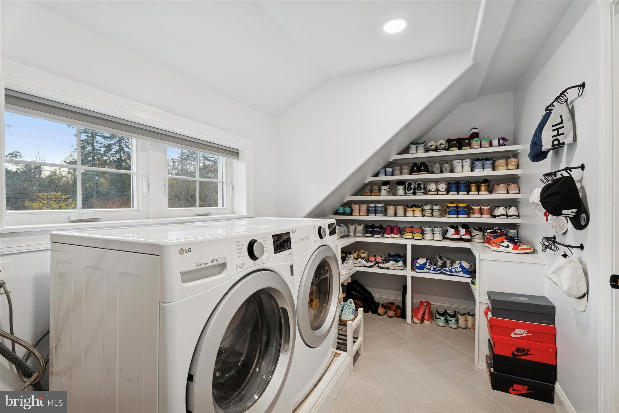 603 Old Gulph Road Penn Valley, PA 19072 - Photo 25 of 58 a view of a storage & utility room with washer and dryer