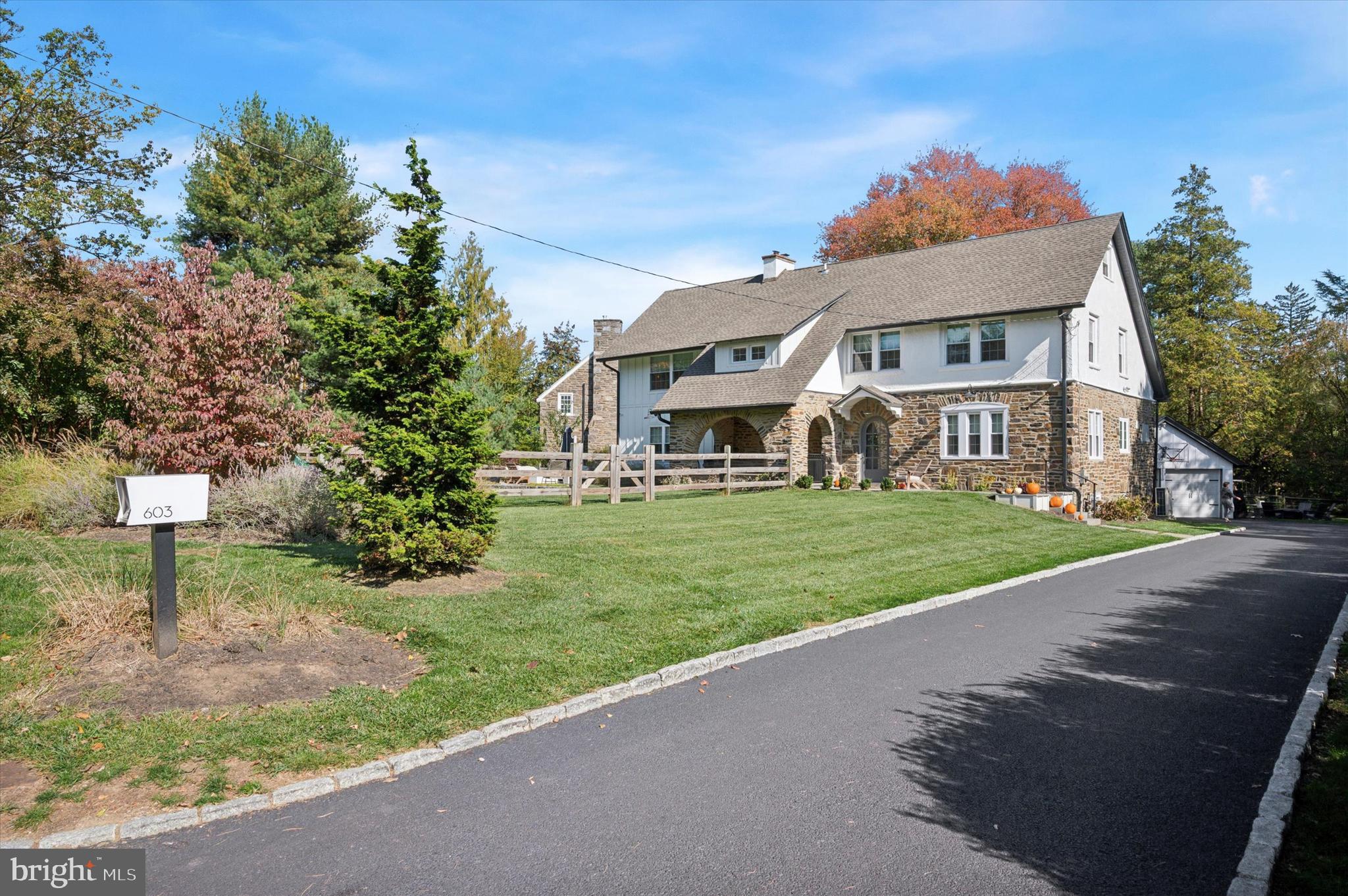 603 Old Gulph Road Penn Valley, PA 19072 - Photo 43 of 58 a front view of a house with a yard