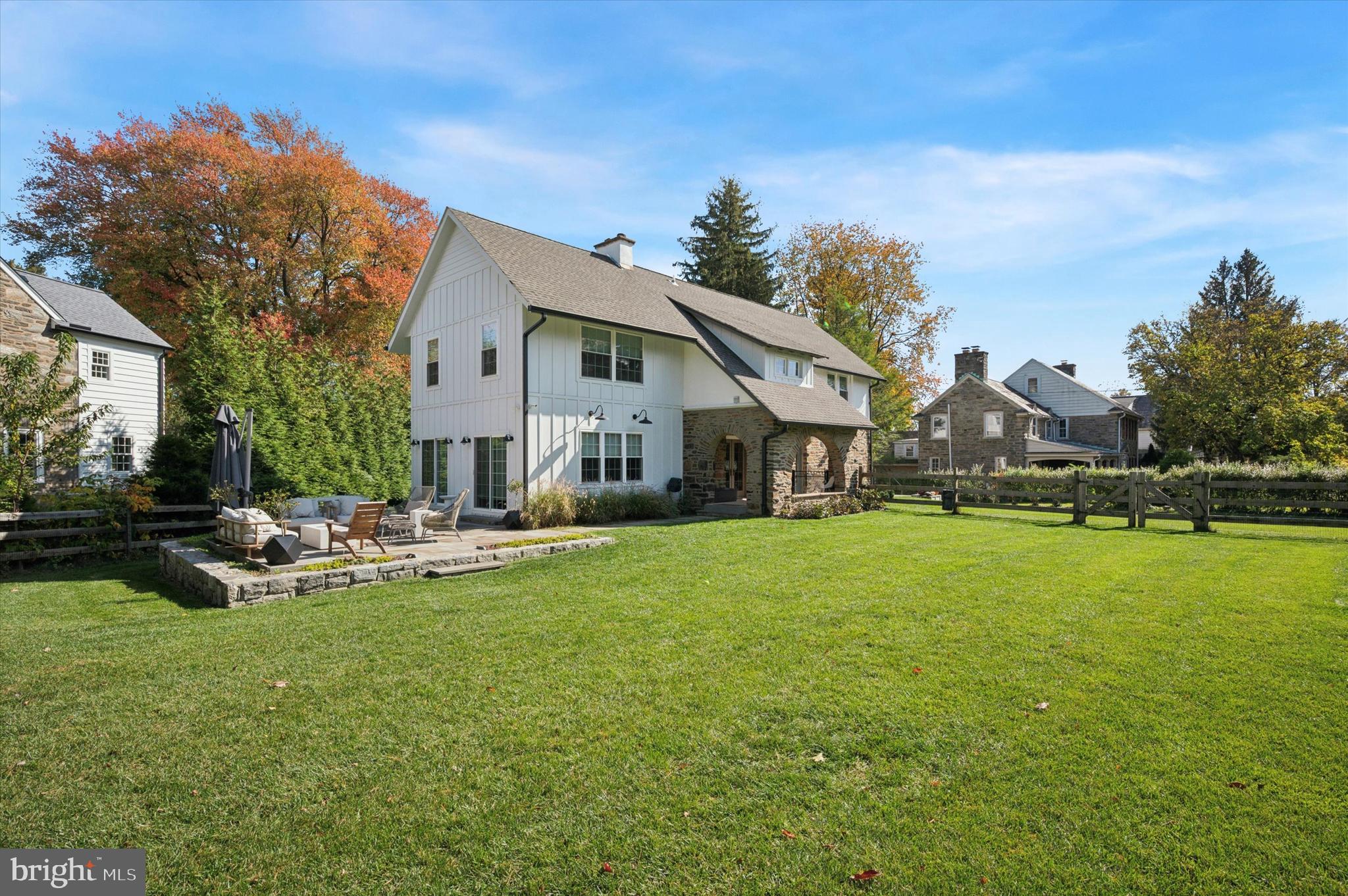 603 Old Gulph Road Penn Valley, PA 19072 - Photo 50 of 58 a view of a house with a yard porch and sitting area