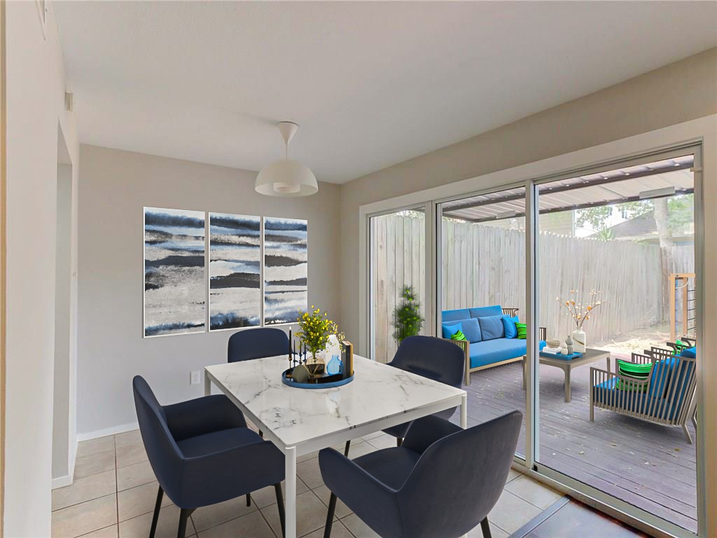 1710 Cinnamon Path Austin, TX 78704 - Photo 4 of 40 a dining room with furniture and wooden floor
