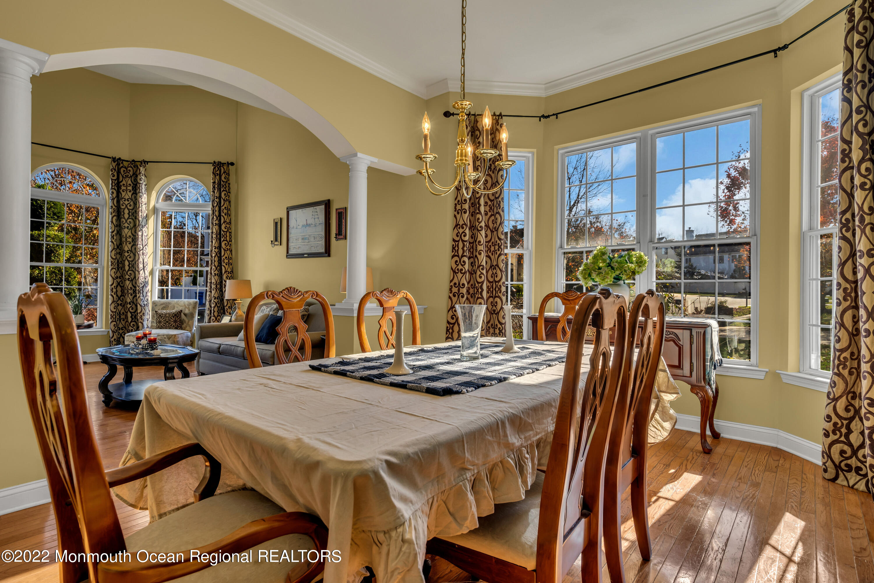 6 Rockspray Court Howell, NJ 07731 - Photo 9 of 16 a view of a dining room with furniture window and outside view