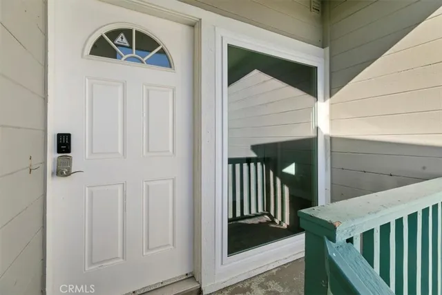 a view of front door