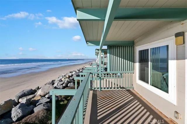 a view of a house with a large window