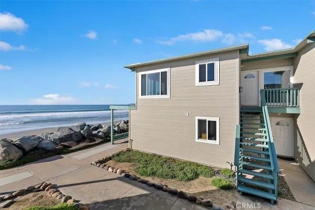 a view of a house with many windows
