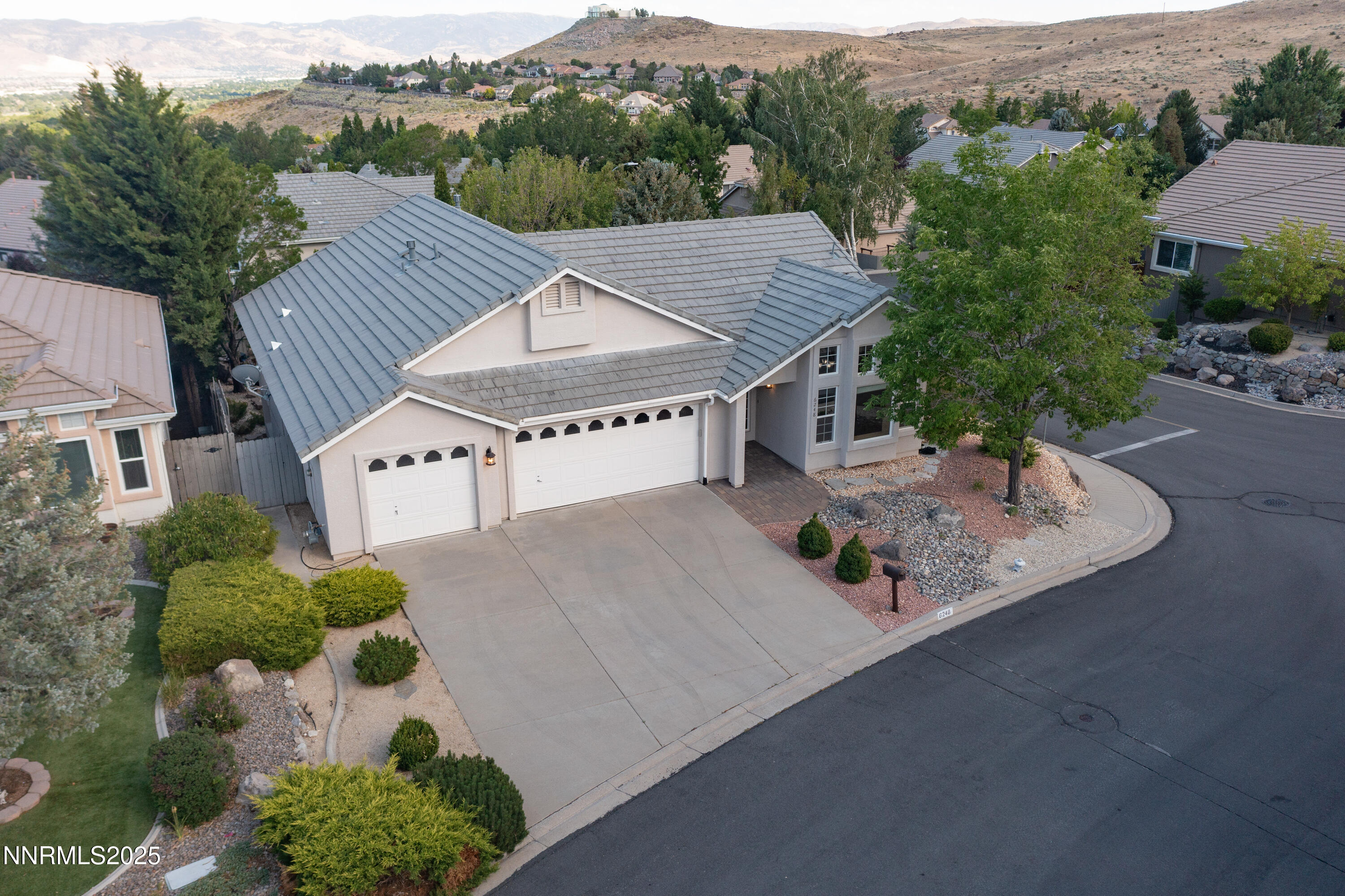6248 Golden Meadow Road Reno, NV 89519 - Photo 1 of 64 an aerial view of a house with garden space and street view