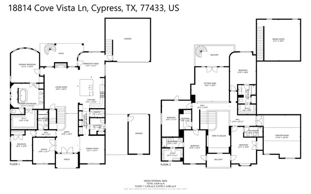 $875,000 | 18814 Cove Vista Lane, Cypress, TX 77433