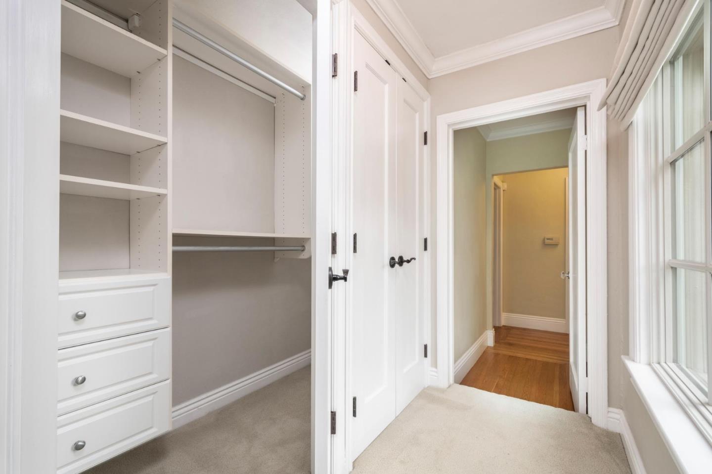 1508 Arc Way Burlingame, CA 94010 - Photo 13 of 18 a view of walk in closet with empty racks