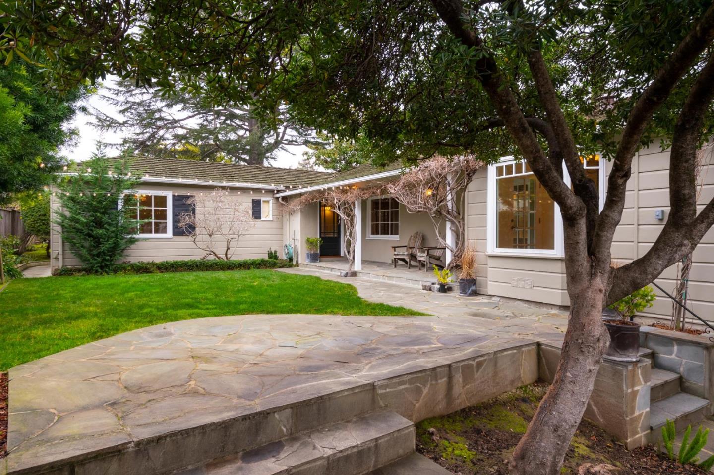 1508 Arc Way Burlingame, CA 94010 - Photo 3 of 18 a view of a house with backyard and a tree