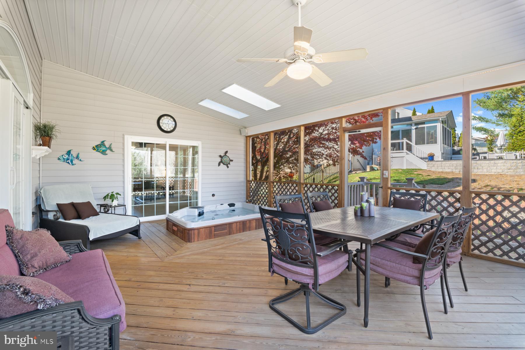 969 East Ring Factory Road Bel Air, MD 21014 - Photo 38 of 69 Screened Porch with Hot Tub Spa