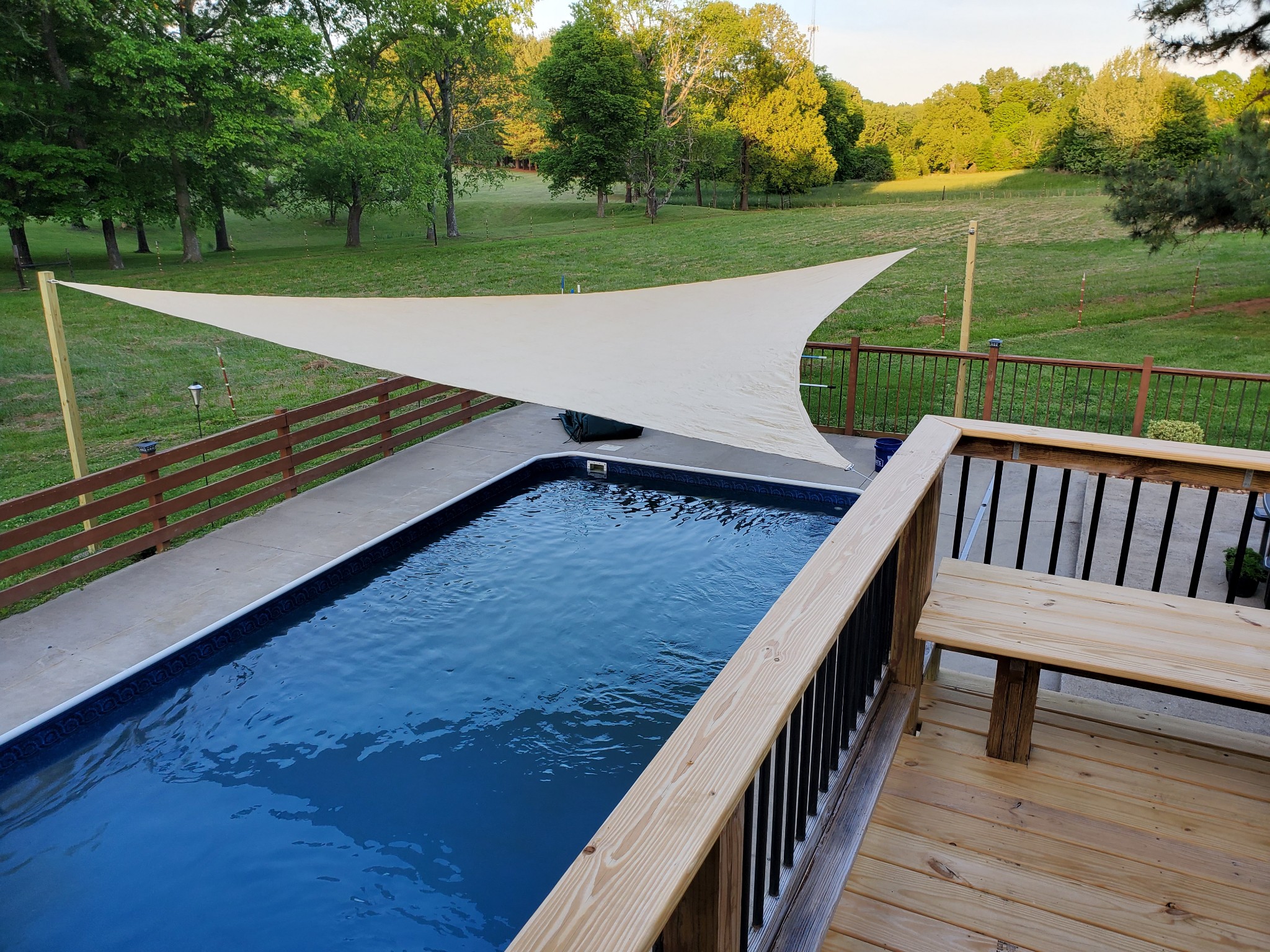 2535 Ewell Elliott Road Springfield, TN 37172 - Photo 25 of 36 a view of a wooden deck with a big yard