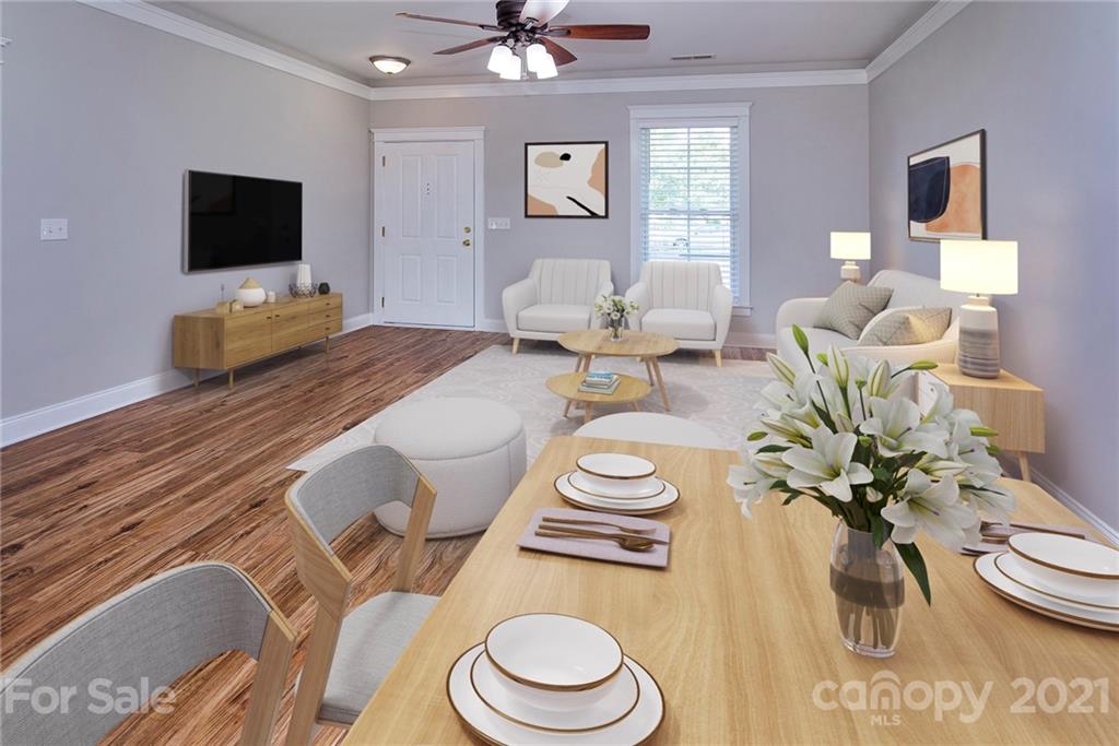 4255 Vance Road North Huntersville, NC 28078 - Photo 5 of 20 a living room with furniture and a flat screen tv