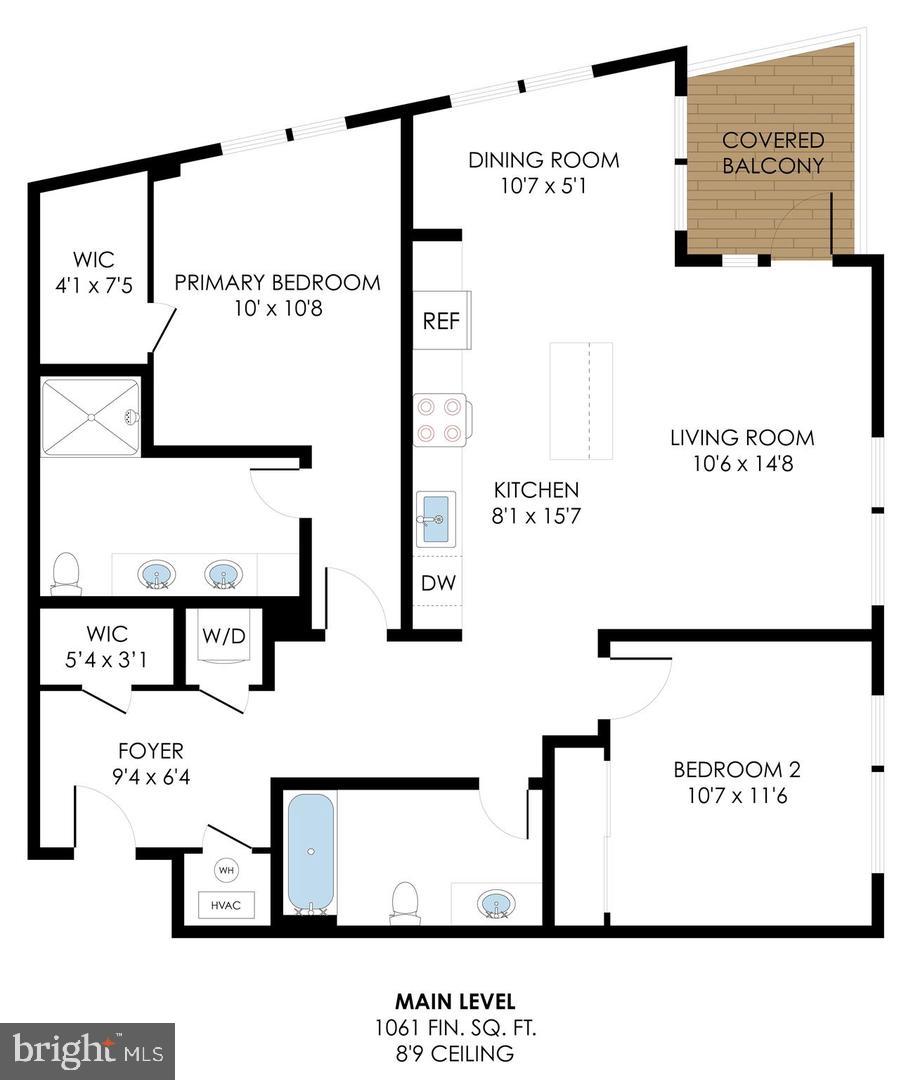 7175 12th Street Northwest, Unit 302 Washington, DC 20012 - Photo 54 of 54 Thoughtfully designed floor plan