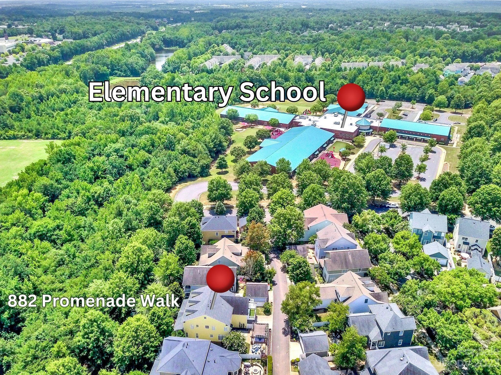 882 Promenade Walk Fort Mill, SC 29708 - Photo 35 of 48 a view of a outdoor space with a garden and plants