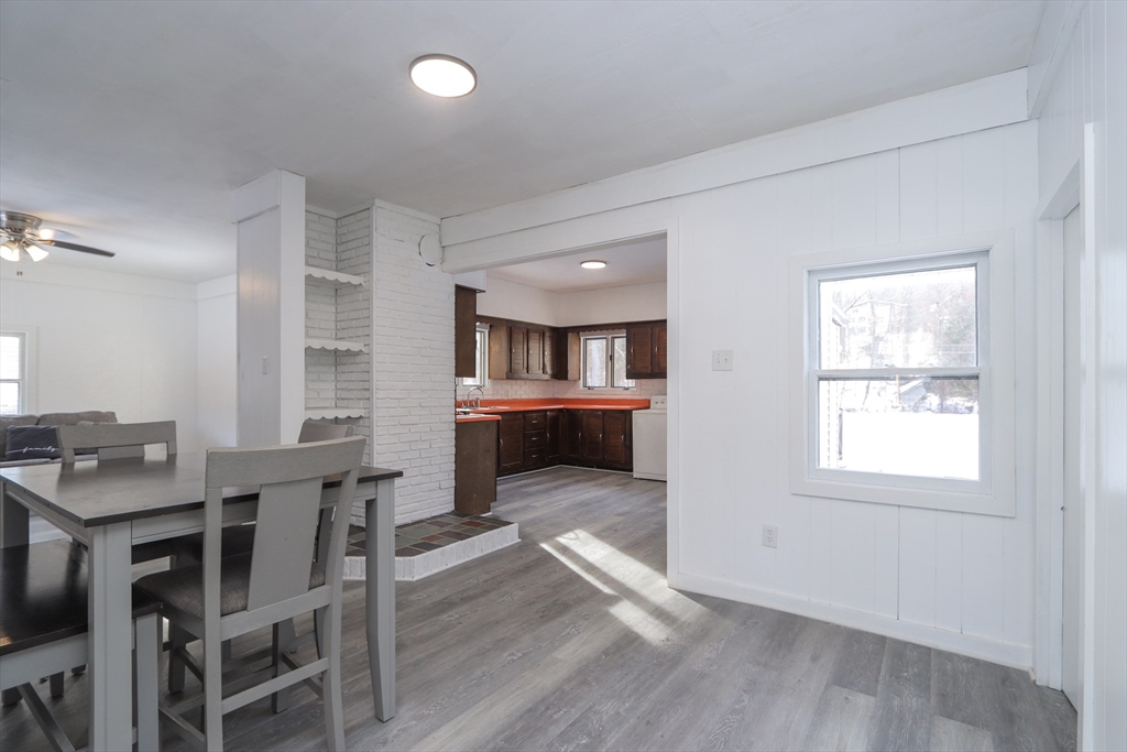 56 Middlefield Road Chester, MA 01011 - Photo 29 of 38 a view of a dining room with furniture and a livingroom