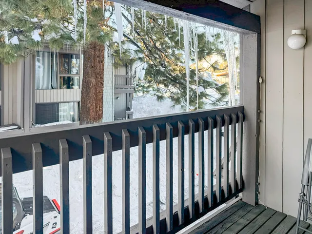 a view of a wooden fence