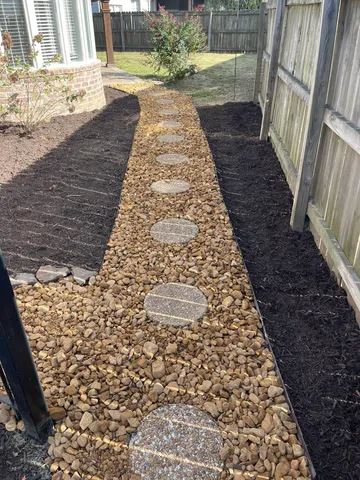 a view of a pathway door