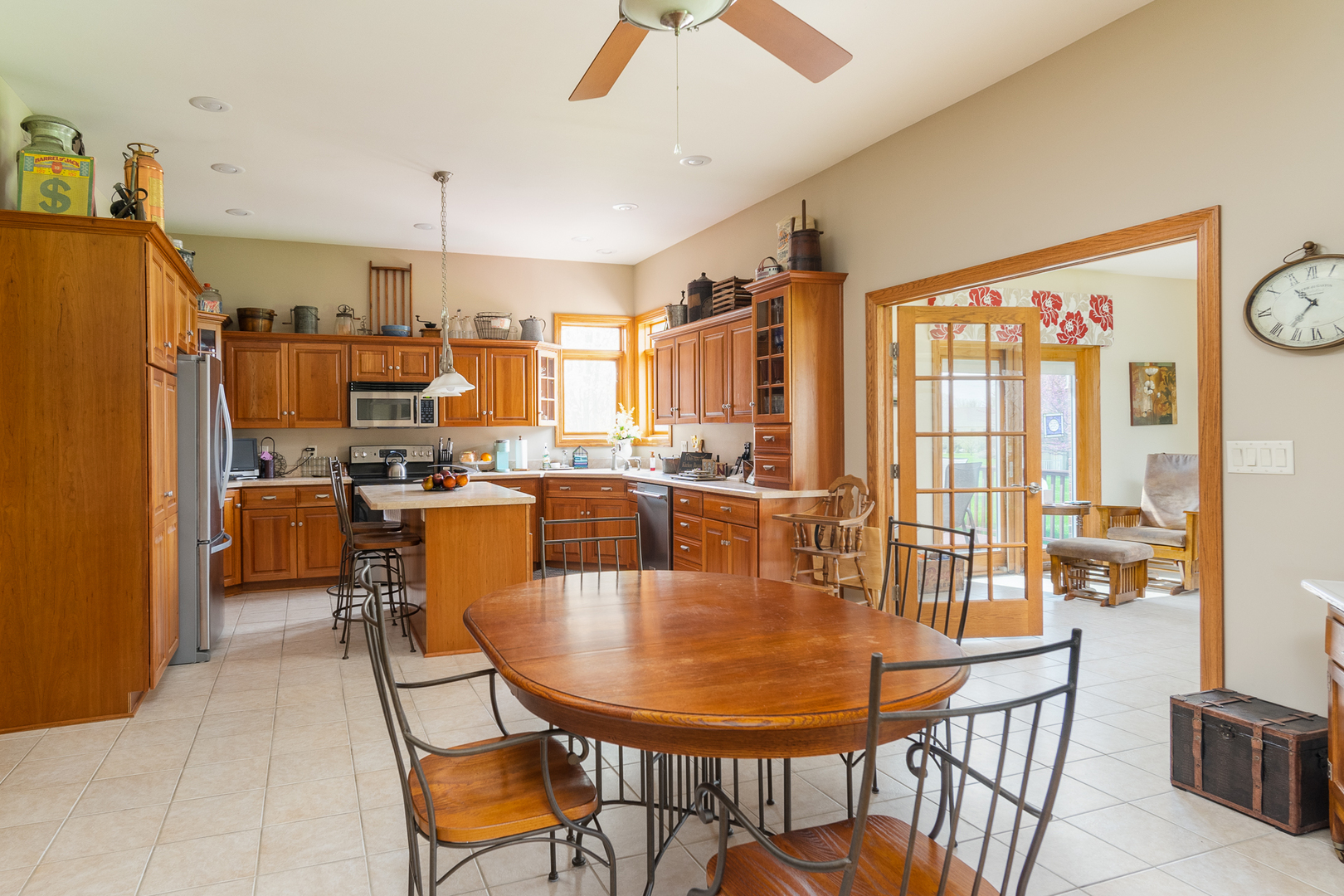 41 Oak Ridge Drive LaSalle, IL 61301 - Photo 12 of 38 a dining room with furniture a large window and stainless steel appliances