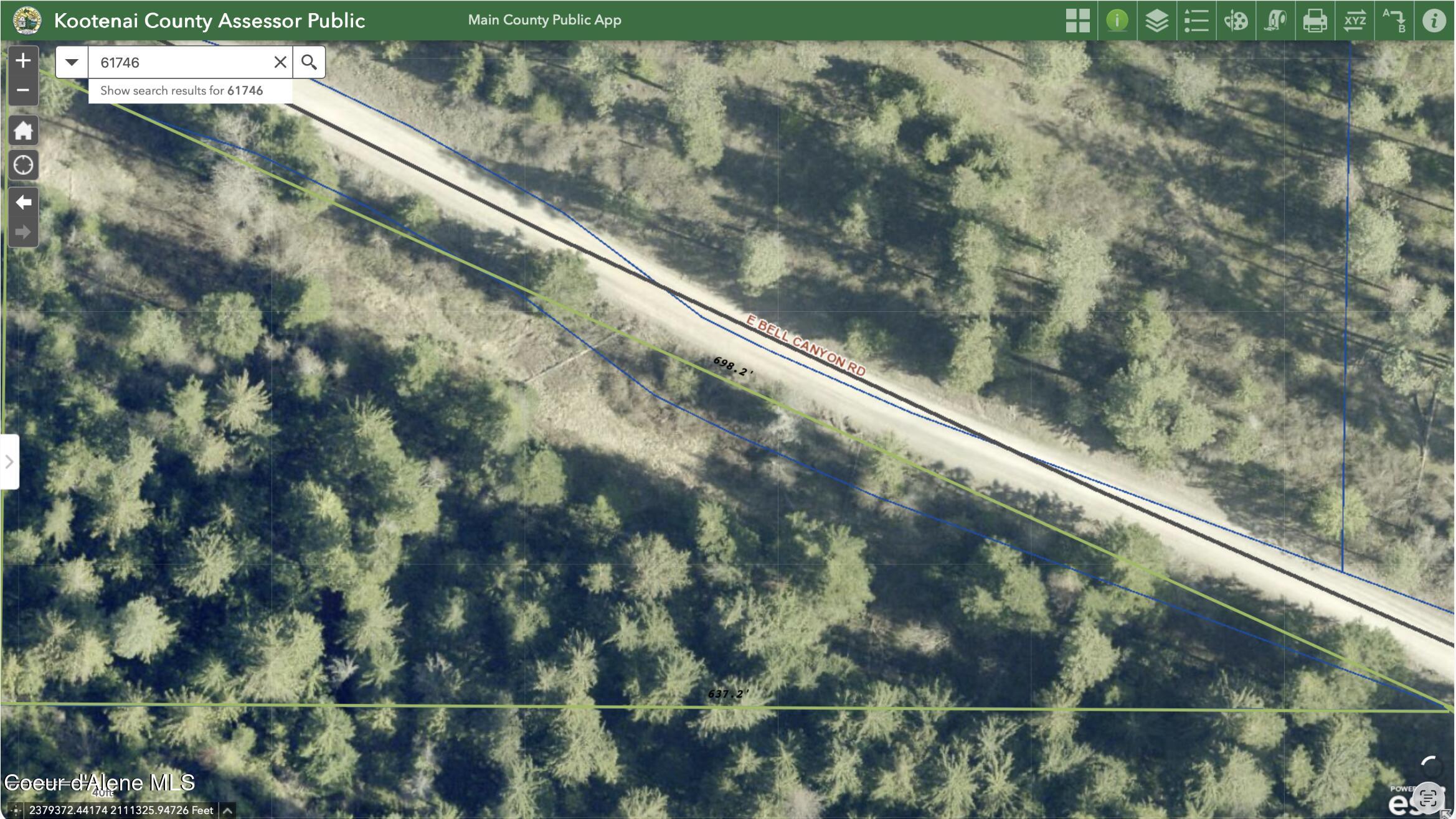 Nna East Bell Canyon Road Harrison, ID 83833 - Photo 3 of 21 Property Boundary w/ Measurements