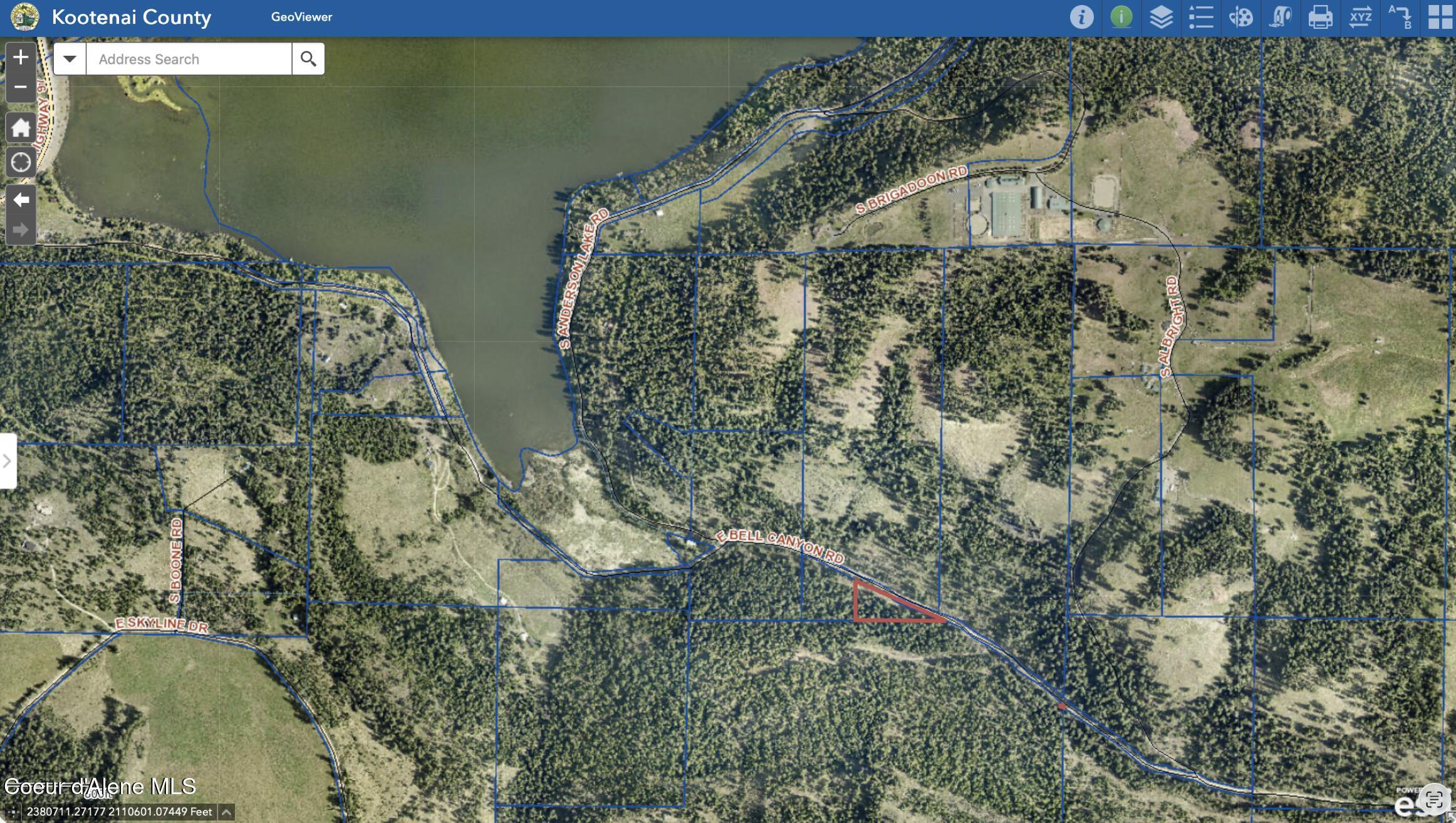 Nna East Bell Canyon Road Harrison, ID 83833 - Photo 4 of 21 Neighborhood Aerial