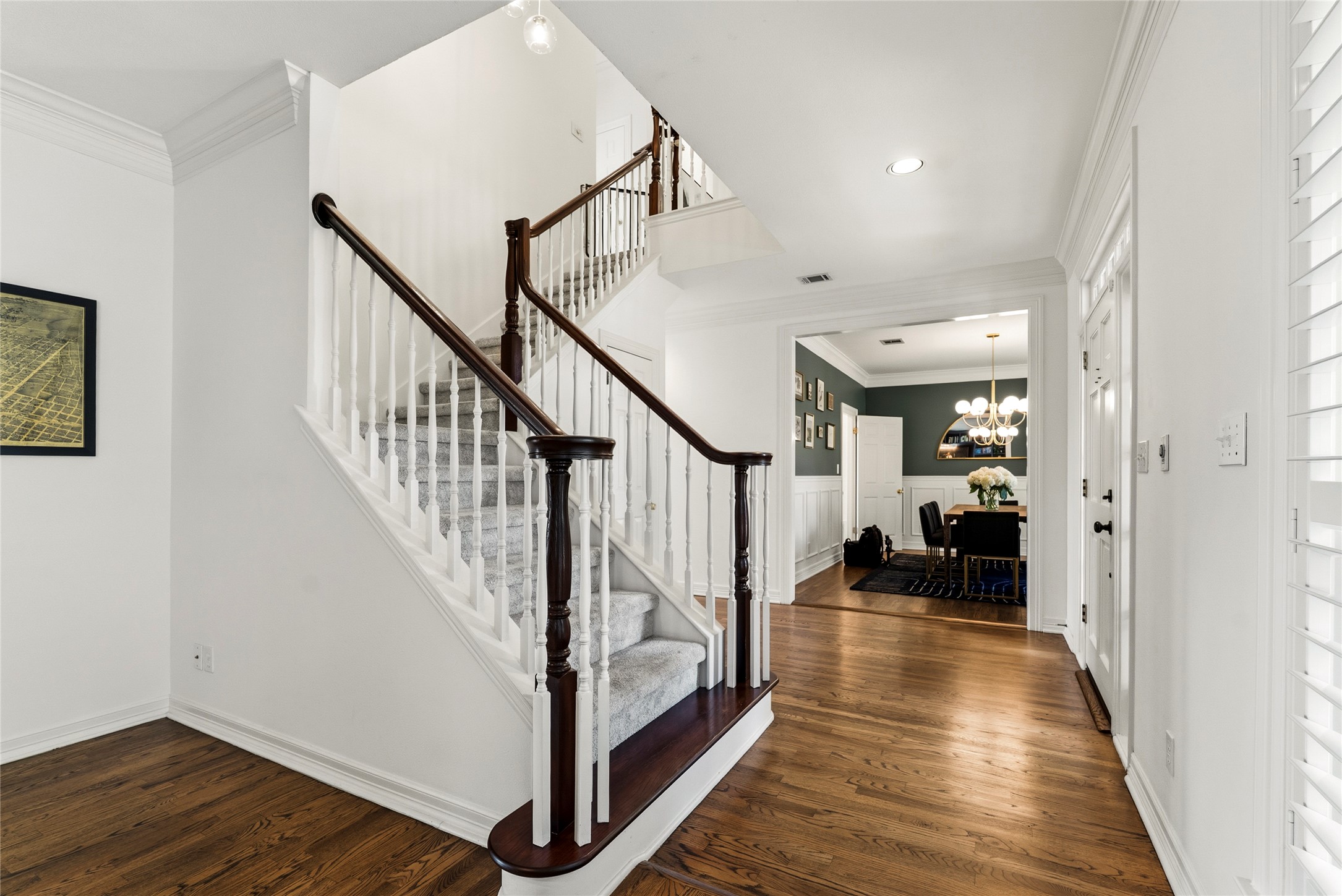 3107 Lookout Lane Austin, TX 78746 - Photo 21 of 39 Grand staircase off of the foyer leads to the upper level.