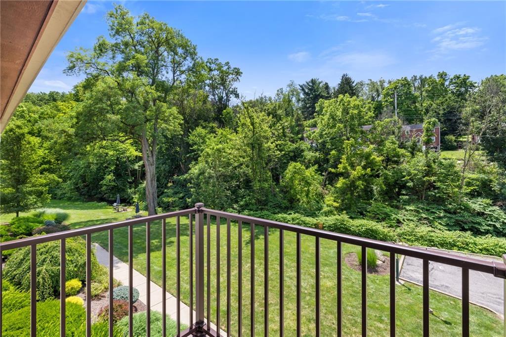 300 Gilkeson Road, Unit 10B Pittsburgh, PA 15228 - Photo 10 of 31 a view of a balcony with an outdoor space