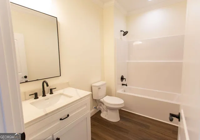 a house view with a lake view