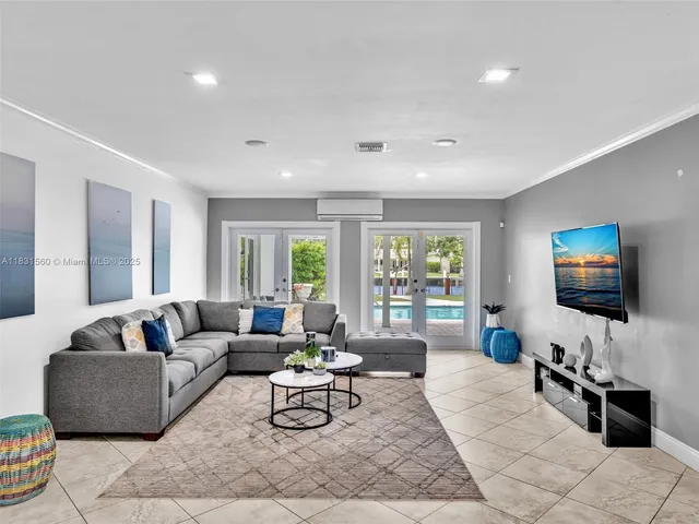 a view of a dining area with furniture