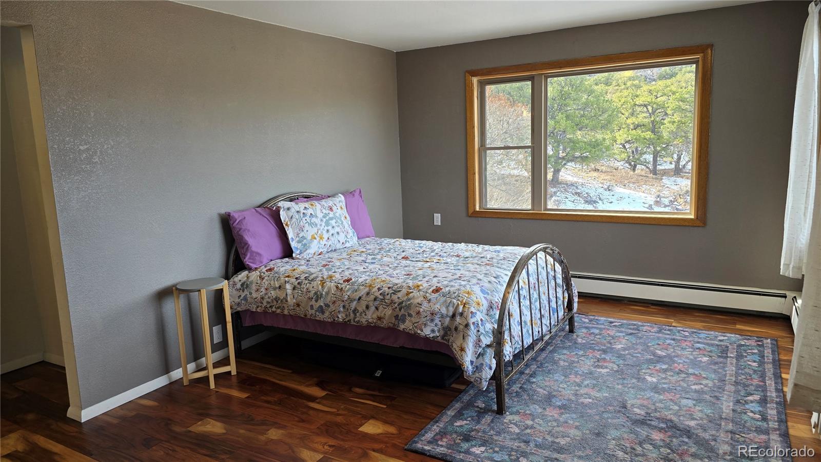 411 Gruenberg Road Fort Garland, CO 81133 - Photo 20 of 41 a bedroom with a bed table and window
