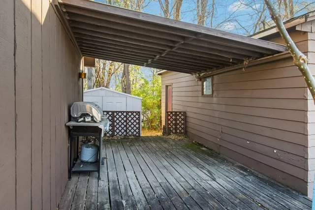 a view of a roof deck