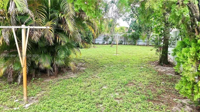 a view of outdoor space with garden