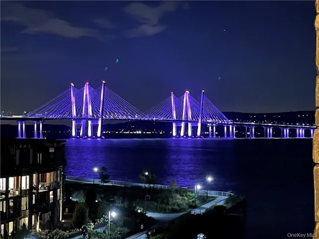 a view of an outdoor space and mountains