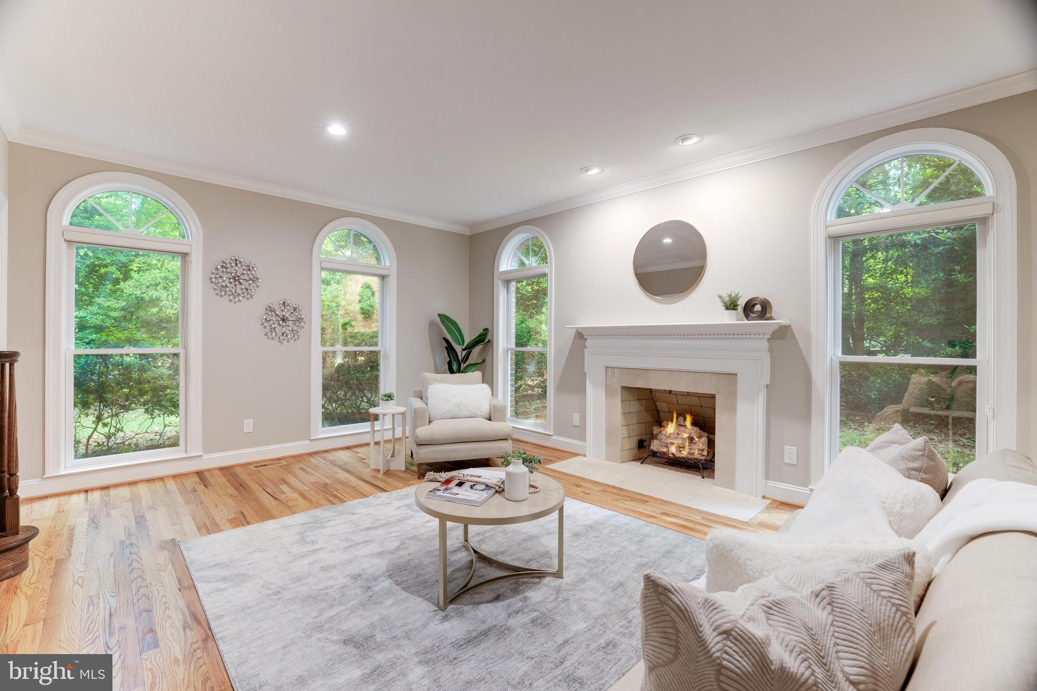 2548 Five Oaks Road Vienna, VA 22181 - Photo 25 of 101 Formal Living room with wood-burning Fireplace